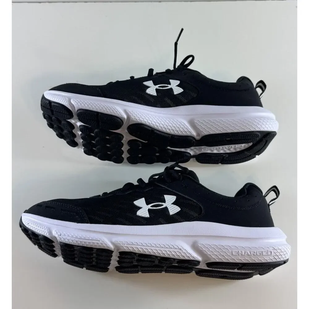 Under Armour Charged Assert 10 Running Sneakers, Black & White, Sz: 10.5, 71-04 - Picture 8 of 16